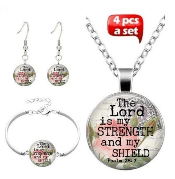 The Lord is my Strength Jewelry Set