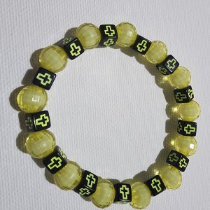 Square Bead Bracelet Yellow