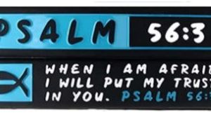 Christian Silicone Bracelet Psalm 56v3