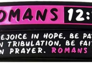 Christian Silicone Bracelet Romans 12v12