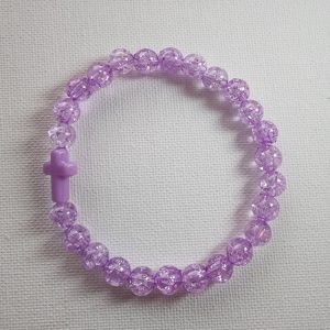 Purple Cross Bracelet