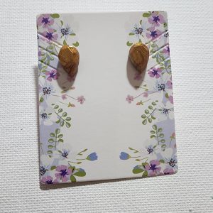 Drop Gold Stud Earrings