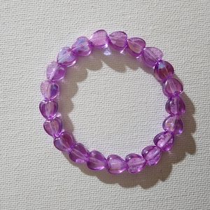 Light Purple Heart Bracelet
