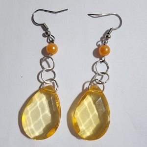 Orange Drop Earrings