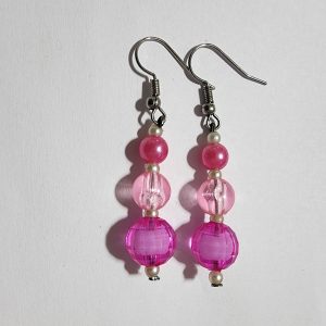 Pink Dangle Earrings