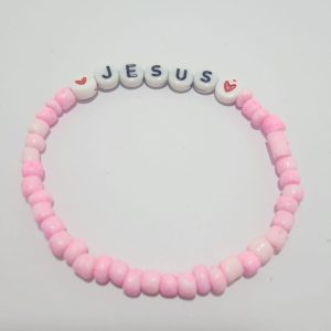 Pink Jesus Love Bracelet