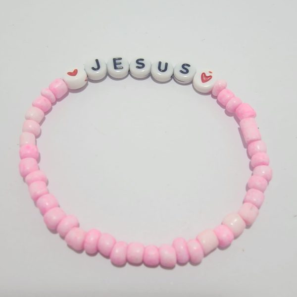 Pink Jesus Love Bracelet