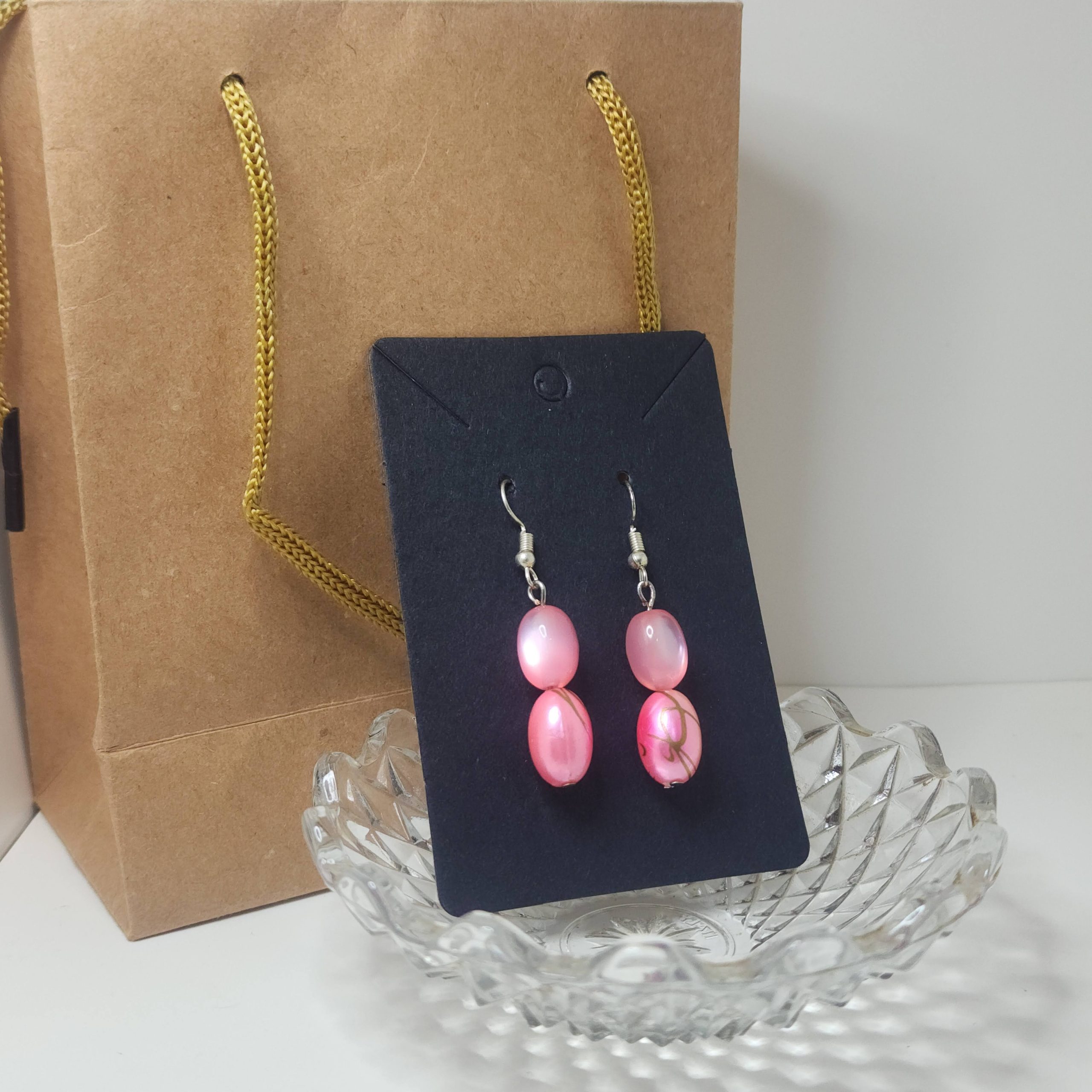 Pink Dangle Earrings