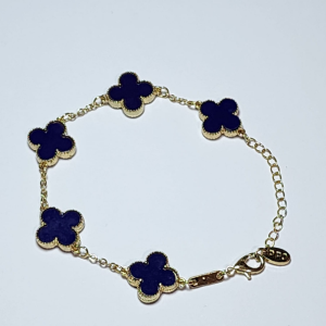 Navy Blue Clover Bracelet