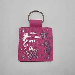 Seahorse Keyring Faux Leather