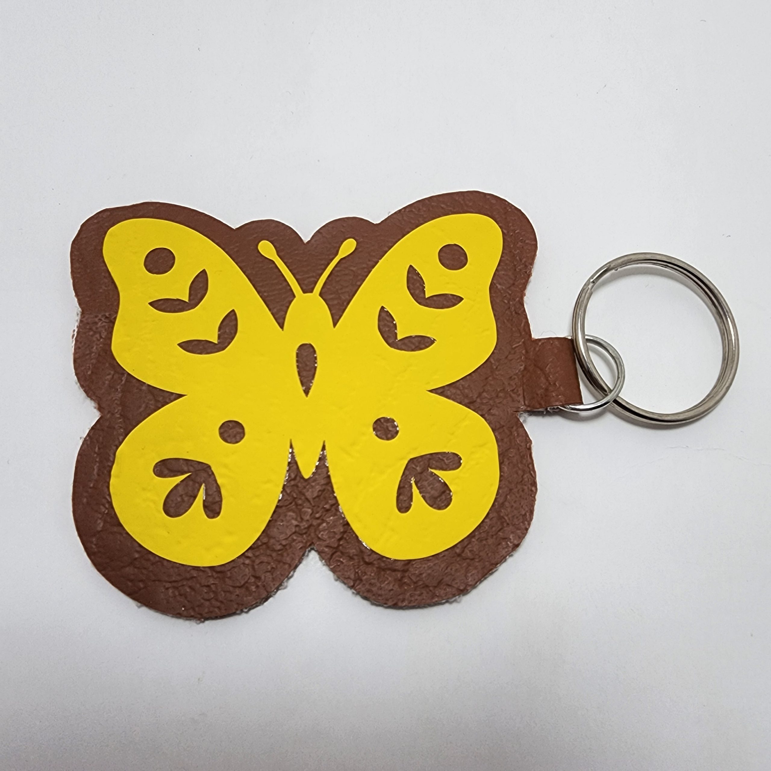 Yellow Butterfly Keyring