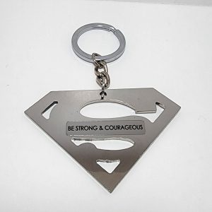Strong and Courageous Keyring